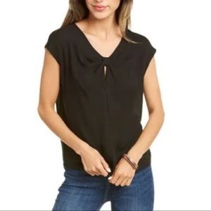 Rebecca Taylor black silk top nwt xs Natalie Silk top